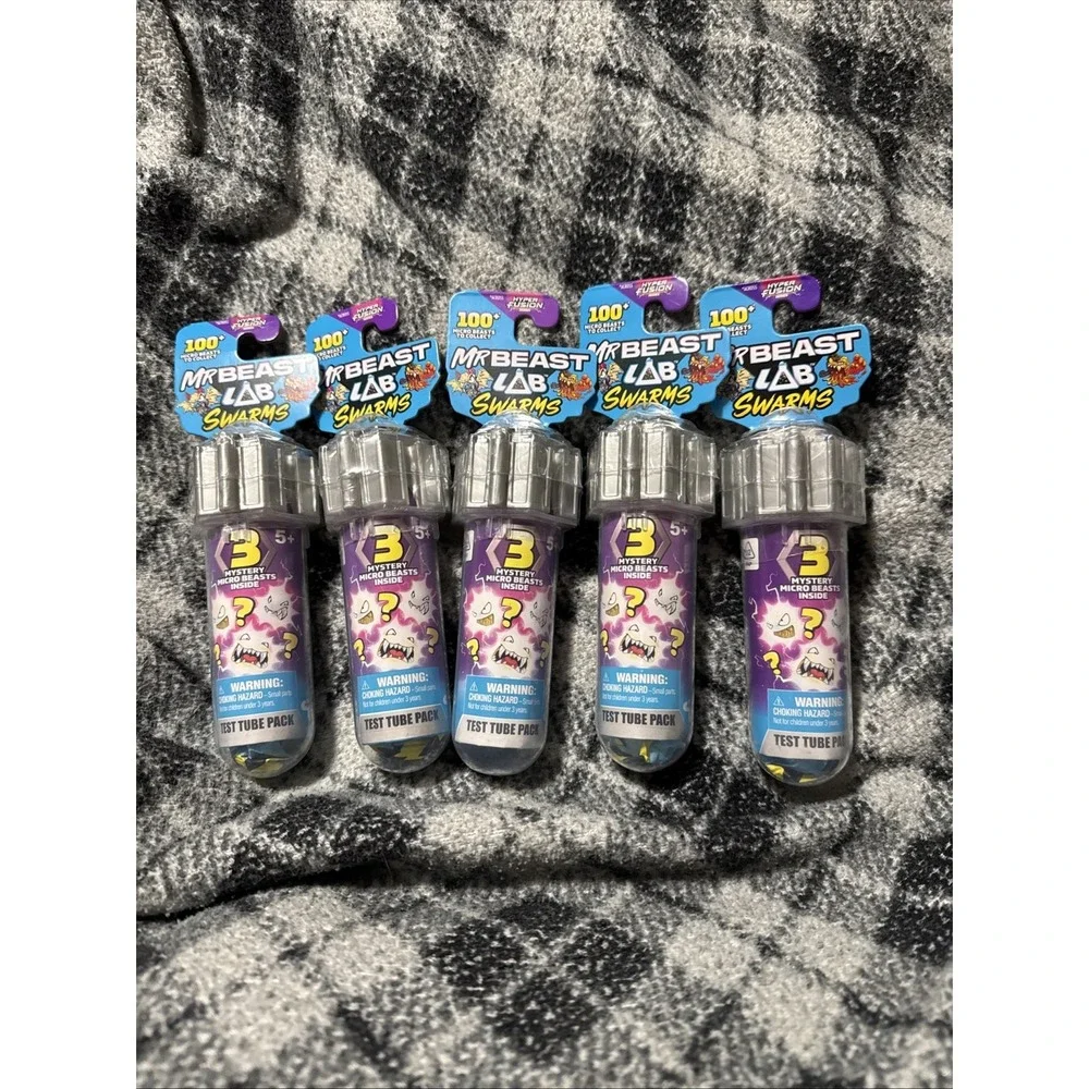 HYPER FUSION Mr Beast Lab Swarms Test Tube Surprise Test Tubes (LOT OF 5)